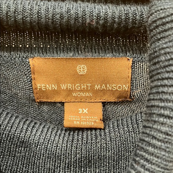 Fenn Wright Manson Blue Cowl Neck Sweater Dress - Picture 2 of 3